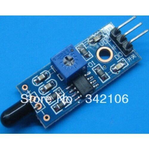 Free Shipping!!! Fire flame sensor module detects infrared receiver module firelight