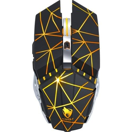 Four gear dpi adjustment Thunder Wolf Q15 charging mute wireless mouse laptop peripherals office games USB mouse