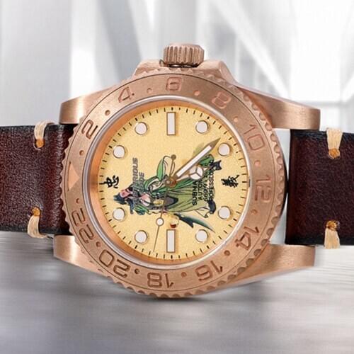 Bronze Mens Mechanical Watch Luxury NH35 Automatic Wristwatch Men 200M Diver Watch Sport CuSn8 Luminous Sapphire Crystal Clock