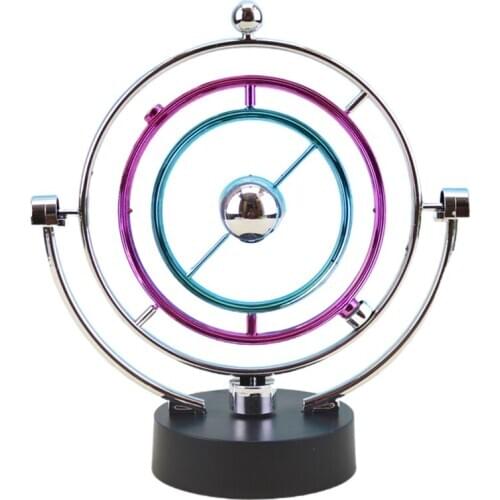 Color Celestial Orbital Perpetual Motion Instrument Armillary Sphere Table B36E