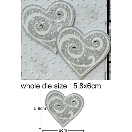58*90mm heart-shaped frame background frame DIY scrapbook album paper card metal decoration embossing die cutting die