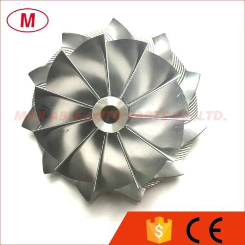 HX40 62.45/84.00mm 11+0 blades High Performance design Turbo Billet Compressor wheel/Aluminum 2618/Milling compressor wheel