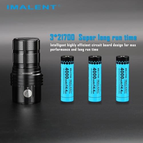IMALENT MS06 Add Battery Convoy Flashlight Rechargeable 6 Mode 25000LM CREE XHP Led Lamp Torch Super Bright Lantern Batteries