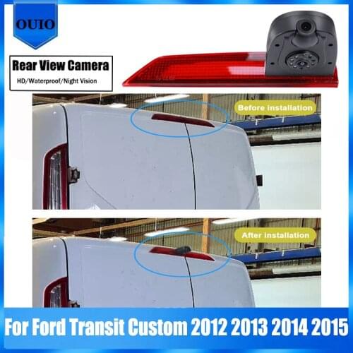 HD Rear View Reverse Camera For Ford Transit Custom 2012 2013 2014 2015 BackUp Parking Brake light Camera