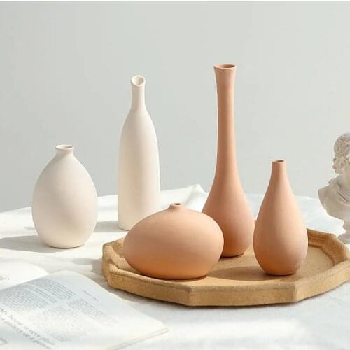 Flower Vase Glass Vase Art Colored Small Plant Pot for Living Room Hydroponic Bonsai Home Clear Nordic Terrarium Home Decor