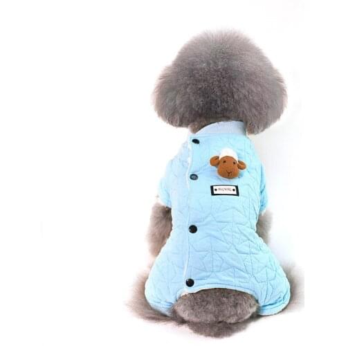Pet Dog Jumpsuit Winter Dog Clothes Warm Puppy Clothing For Small Dogs Soft Fleece Lining Dog Coat Puppy Outfits