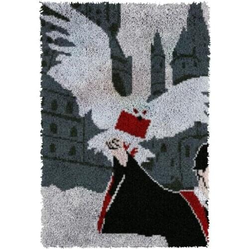 Latch Hook eagle Cushion Kits Pillow Mat DIY Craft Patterns Cross Stitch Needlework Crocheting Cushion Embroidery