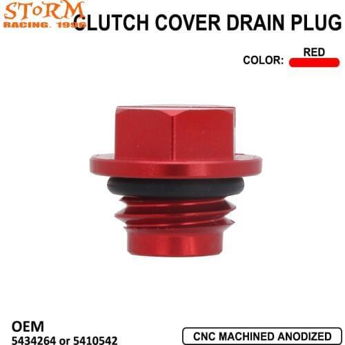 Motorcycle CNC Engine Oil Fill Cap Clutch Cover Drain Plug Bolts Nuts For Polaris ATV UTV Sport
