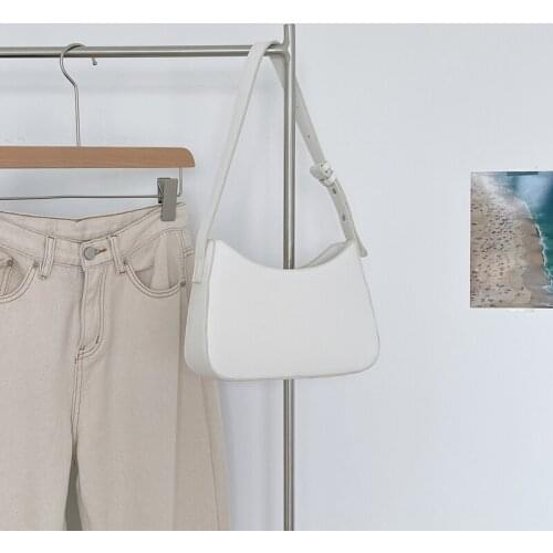 2021 New Korean Fashion Shoulder Bag for Women PU Leather Designer High Quality Female Mini Axillary Baguette Bag Handbag Purses