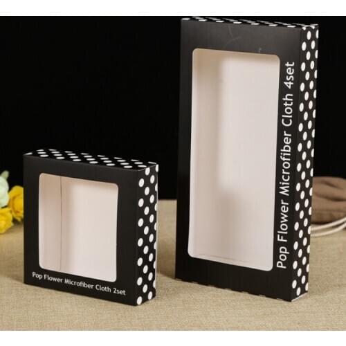 Wholesale Top Product paper bakery boxes with pvc window cake biscuit box ---DH10700