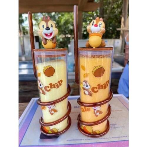Shanghai Disney domestic purchase chipmunk chichittititte drink cup handy cup cartoon cold drink cup