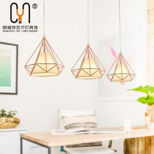 Modern stone crystal hanging lamp color cord light bathroom fixture ventilador de techo luzes de teto hanglampen
