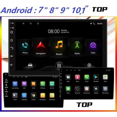 Android Universal Car Radio Audio Stereo GPS Navigation Media Player Tape recorder without dvd