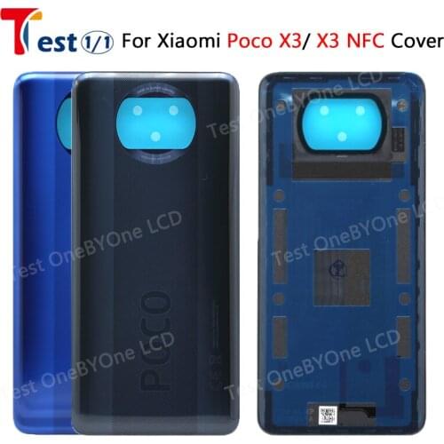 Back For Xiaomi POCO X3 Back Battery Rear Housing Door Cover For Xiaomi POCO X3 Back Housing