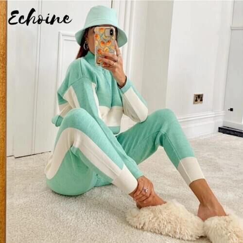 Pink White Two Pieces Set Women Fitness Sportswear 2020 Autumn Long Sleeve Zipper Skinny Tops Elastic Leggings Casual Tracksuit