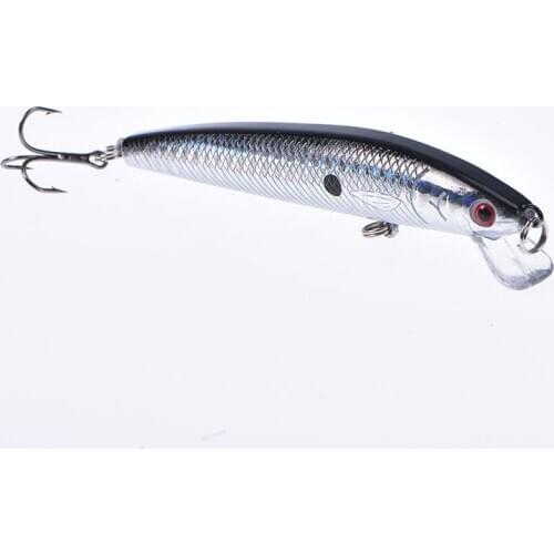 1PC 9.5cm 8.5g Fishing Lure Minnow Hard Bait with Fishing Hooks Fishing Tackle Lure 3D Eyes Baits Fishing Accessories