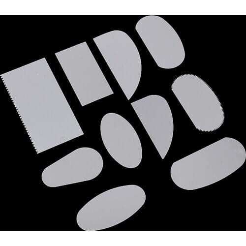 10pcs Scraper Polymer Clay Ceramic Tools Saw Scraper Pottery Clay Sculpture Cutter Ceramics Molding Tool Stainless Steel