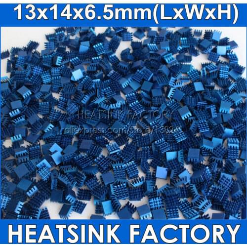20Pcs/Lot 13mmx14mmx6.5mm Aluminum Spiky Silver/Blue/Black Cooling Cooler Heat Sink