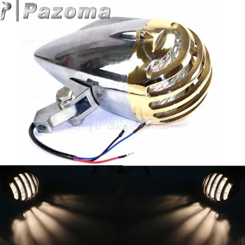 Billet Aluminum H4 55/60W Motorcycle 4.5" Headlight Headlamp For Harley Bobber Chopper