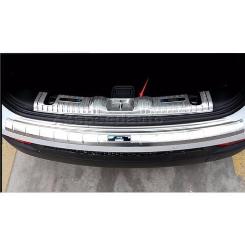 Car-styling For Jeep Compass 2017-2020 Rear Inner Bumper Protector Sill Plate Cover Trim 1pcs