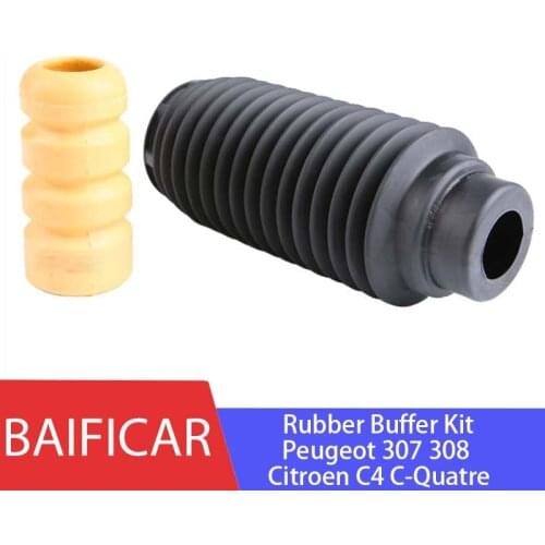 Baificar Brand New Front Rear Shock absorber Dust Cover Rubber Buffer Kit Protective Cap For Peugeot 307 308 Sega Citroen C4L