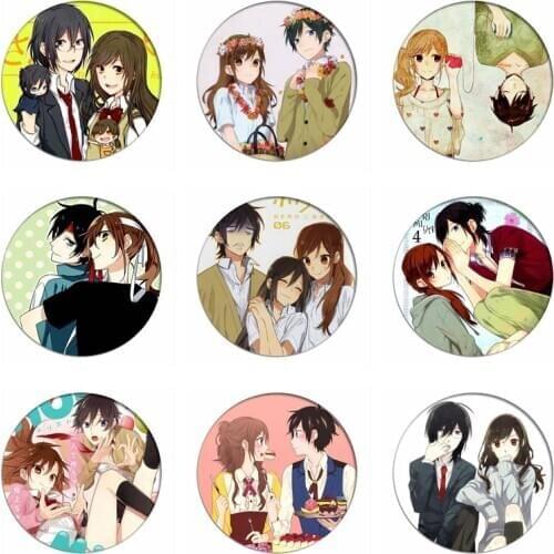 Horimiya Cosplay Badges Hori Kyouko Brooch Icon Miyamura Izumi Collection Bags Ryougi Shiki Breastpin for Backpacks Clothing