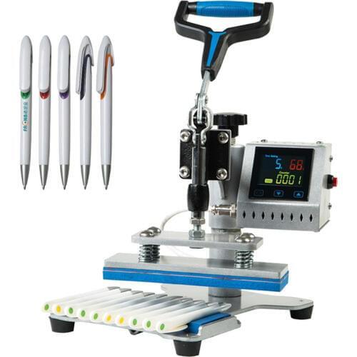 DIY printer printing logo tool thermal transfer coating ballpoint pen ten station manual hot stamping thermal transfer printer