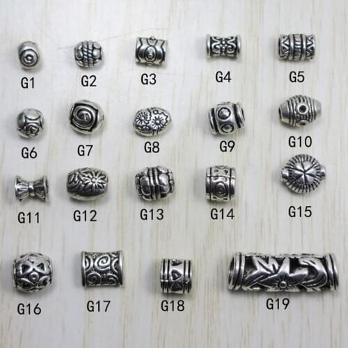 Jewelry Accessory Mixed Antique Silver Bead Caps Of Various Shapes For Making Bracelet Necklace Findings DIY Alloy Diaphragm