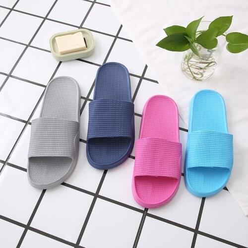Home slippers female summer bathroom soft floor home indoor foam anti skid couple summer summer slippers