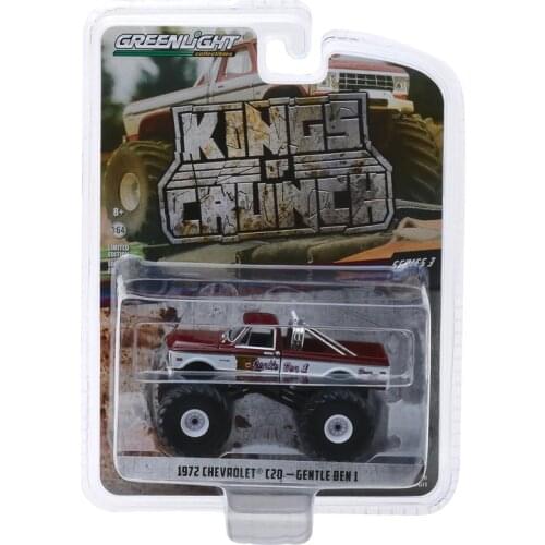 GreenLight 1:64 1972 Chevrolet C20 Monster Truck Alloy model car Metal toys for childen kids diecast gift