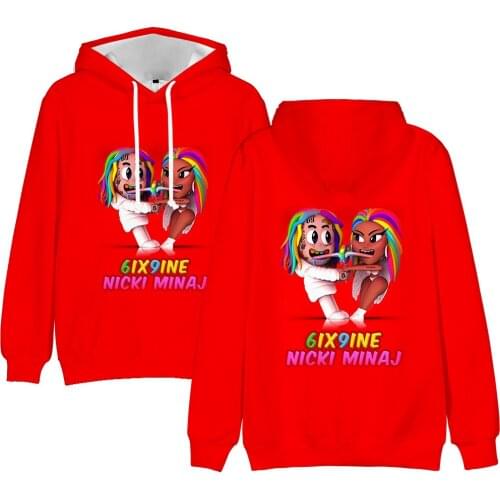 Aikooki Hoodies Print 6ix9ine 3D Hoodie Sweatshirts Fashion Casual Men/women Hip Hop Pullover Sweatshirts Plus Size Clothing