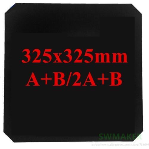 325x325mm Magnetic Adhesive Print Bed Tape Print Sticker Surface Flex Plate for DIY Wanhao Duplicator 9 D9/300/400 3D printer