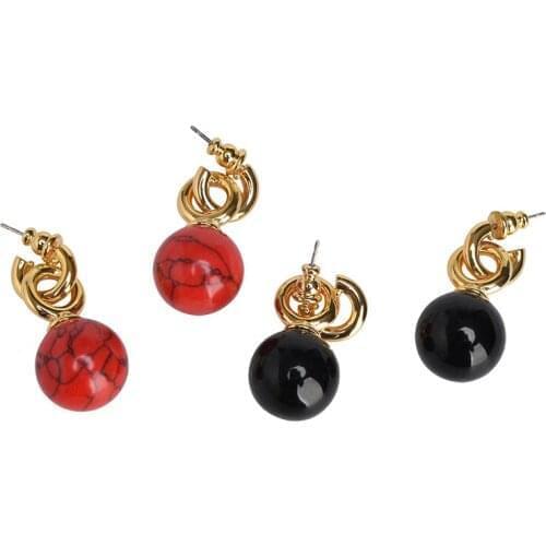 Fashion Cute Sweet Summer Earrings Jewelry Inlay Artificial Stone earrings For Women Girl Friendship Gifts Jewellery Accessories