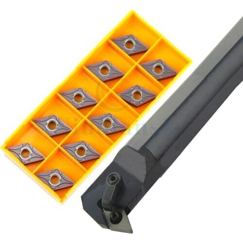 Composite internal turning toolholder S25S-MDWNR15 Entering angle 62.5°+DNMG Wear-resistant carbide CNC lathe turning insert set