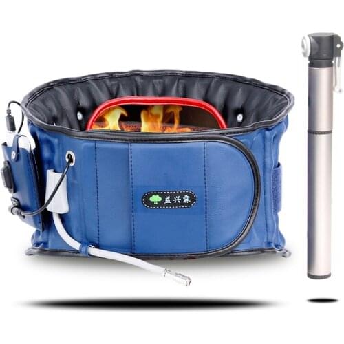 Inflatable lumbar traction support lumbar intervertebral disc belt strain prominent lumbar pain massage device