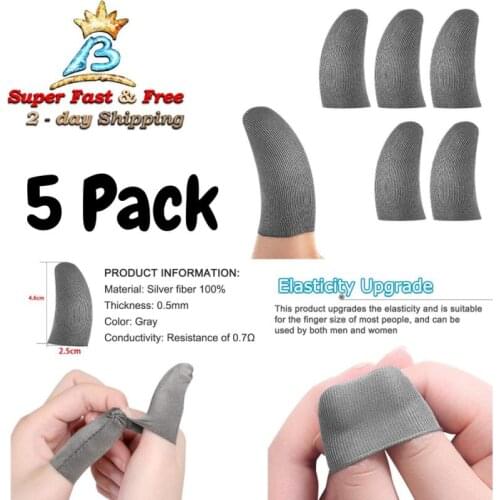 Phone Gaming Finger Sleeve Sweat-Proof Finger Cover Fingertip Gloves Game Non-slip Touch Fingertip For PUBG Mobile Games