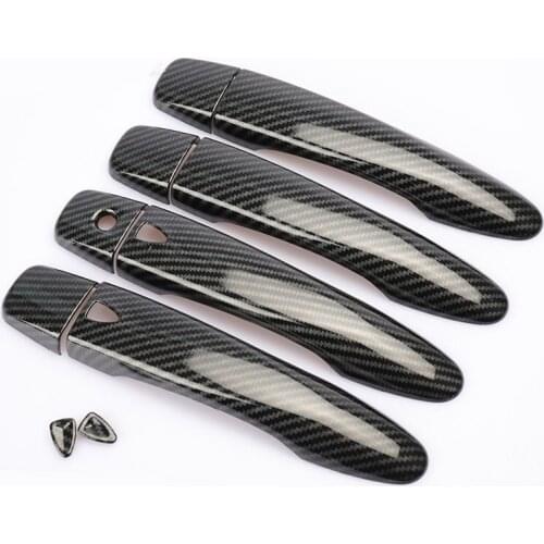 Car Exterior Door Handle Cover Sticker Moulding Trim for Nissan Qashqai 2016 2017 2018 2019 Styling Accessories