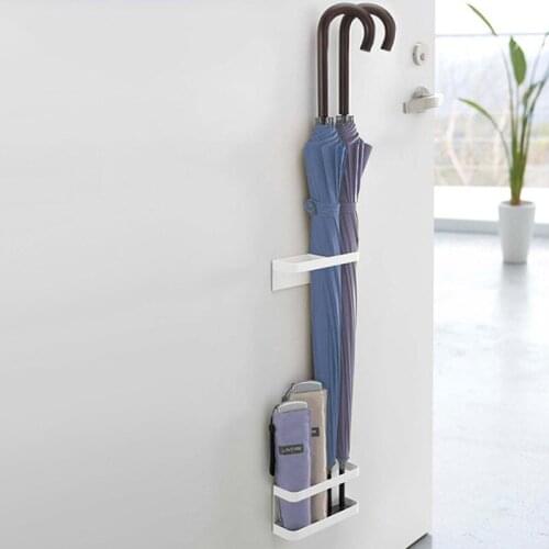 Wall Mounted Umbrella Stand Nordic Umbrella Storage Rack Punch-free Umbrella Standing Holders Portable Wall Storage Hanger