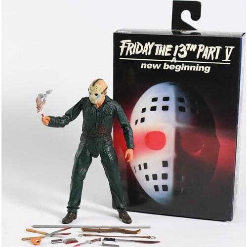 NECA Part V A New Beginning Jason Voorhees Roy Burns 7" Action Figure Collectible Model Toy