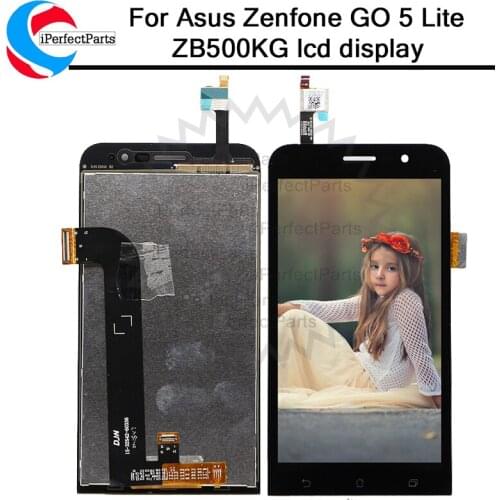 New Black For Asus Zenfone Go 5 Lite ZB500KG LCD Display Touch Screen Digitizer Full Assembly Replacement Parts