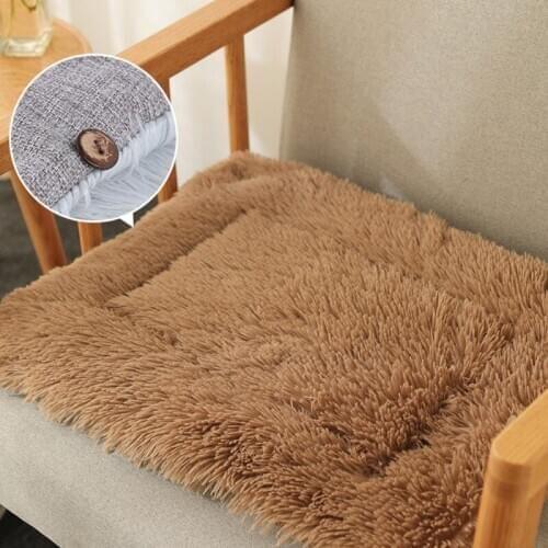 Pet Cats Dogs Warm Plush Blanket Sleeping Mat Kennel Floor Mat 73*54cm S-L