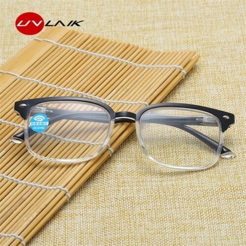 Progressive Multifocal Glasses Men Anti-blue light Reading Glasses Women Points for Reader Near Far Sight Diopter +1.0 To +3.0