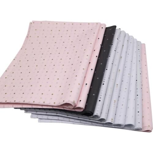 28sheets/bag 50cm*70cm Dot Printed Tissue Paper for Packaging Wrapping Flower Decorative Papers Card Making DIY Handmade Craft