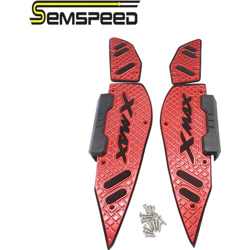 Semspeed Left Right 2PCS Motorcycle accessories XMAX 250 300 400 2017-2019 2020 For Yamaha Foot Pegs Footrest Step Pedal plate