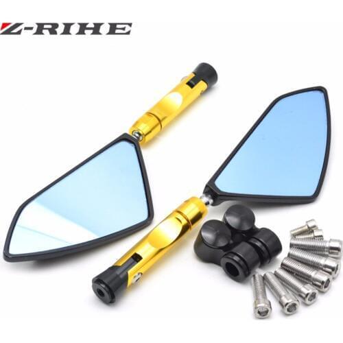 Universal CNC Aluminum Mirror Accessories Motorcycle Side Rearview Mirrors For YAMAHA YZF R1 R6 R3 R25 Tmax 500 530 MT07 MT09 FZ