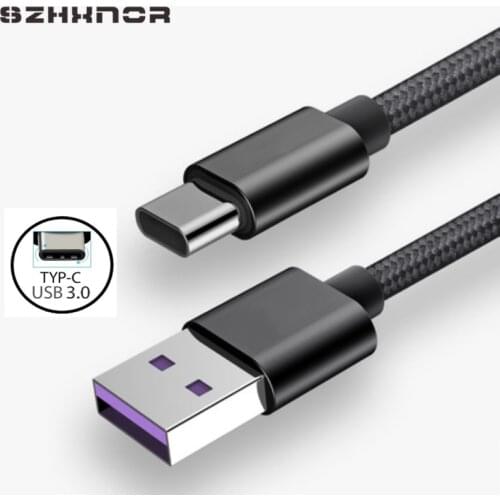 Usb C Original Type-C Cable Fast Charge for Huawei P30 P20 Lite Mate 20 10 Pro Honor 20 V10 view 20 Usbc USB-C charger Cabel