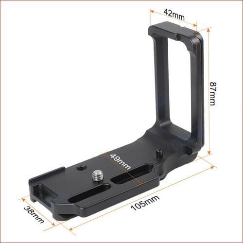 Vertical L Type Bracket Tripod Quick Release Plate Base Handle Grip For NikonD500
