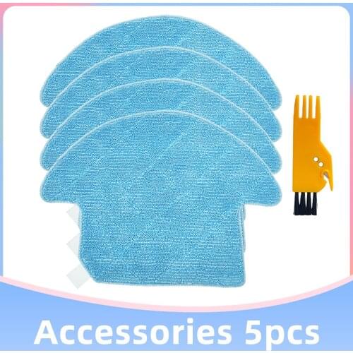 For Chuwi ILIFE V7s / V7s Pro Robot Robotic Vacuum Cleaner Replacement Spare Parts Accessories Dishcloth Mop Cloth Rag Set