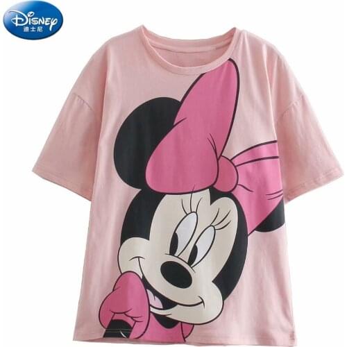 Disney Cartoon Simba Shirts for Women Print Round Neck Short-sleeved Women Fashion Clothing Graphic T-Shirts Harajuku Kawaii