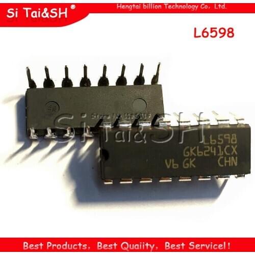 10PCS L6598 DIP-16 High voltage resonant controller in double column